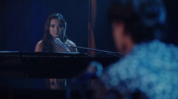 Movie still from “Emily in Paris” (2020), created by Darren Star – Close Up shot, Over the shoulder angle