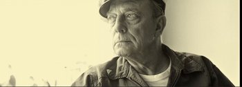 Movie still from “It's a Mad Mad Mad Mad World” (1963), directed by Stanley Kramer – An older man wearing a hat and looking to his left; Close Up shot, Low angle