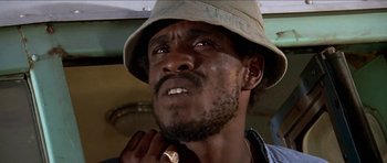 Movie still from “Jesus Christ Superstar” (1973), directed by Norman Jewison – A person wearing a hat; Close Up shot, Low angle