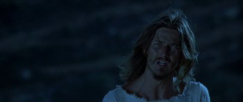 Movie still from “Jesus Christ Superstar” (1973), directed by Norman Jewison – A person with long hair; Close Up shot, Low angle