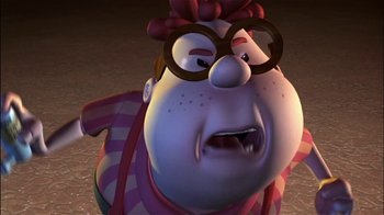 An image of an animated character that is looking angry