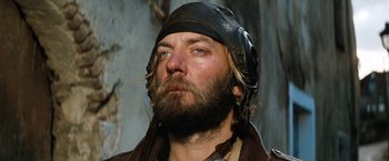 A person wearing a helmet
