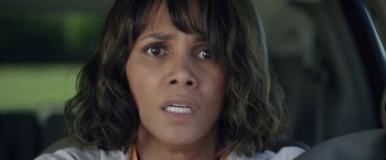 Movie still from “Kidnap” (2017), directed by Luis Prieto – A person with her mouth wide open; Close Up shot, High angle