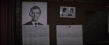 Movie still from “Klute” (1971), directed by Alan J. Pakula – A black and white photo of a man and a woman; Close Up shot, Over the shoulder angle