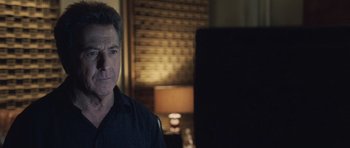 Movie still from “Last Chance Harvey” (2008), directed by Joel Hopkins – A person in a dark room; Close Up shot, Over the shoulder angle