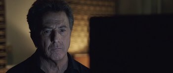 Movie still from “Last Chance Harvey” (2008), directed by Joel Hopkins – A person wearing a black shirt; Close Up shot, Over the shoulder angle