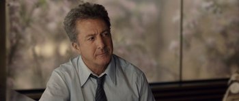 Movie still from “Last Chance Harvey” (2008), directed by Joel Hopkins – An older man wearing a shirt and a tie; Close Up shot, Over the shoulder angle