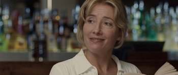 Movie still from “Last Chance Harvey” (2008), directed by Joel Hopkins – A person wearing a white shirt; Close Up shot, Over the shoulder angle