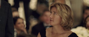 Movie still from “Last Chance Harvey” (2008), directed by Joel Hopkins – A person wearing a black dress; Close Up shot, Over the shoulder angle