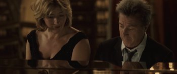 Movie still from “Last Chance Harvey” (2008), directed by Joel Hopkins – A man and a woman sitting at a piano; Close Up shot, High angle