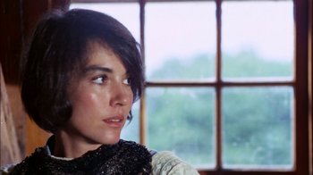 Movie still from “Let's Scare Jessica to Death” (1971), directed by John D. Hancock – A person looking at the camera; Close Up shot, Over the shoulder angle