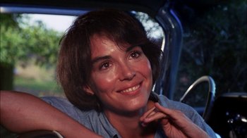 Movie still from “Let's Scare Jessica to Death” (1971), directed by John D. Hancock – A person sitting in a car; Close Up shot, Low angle