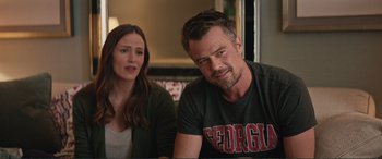 Movie still from “Love, Simon” (2018), directed by Greg Berlanti – A man and a woman sitting at a table; Close Up shot, Over the shoulder angle