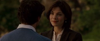 Movie still from “Made of Honor” (2008), directed by Paul Weiland – A man and a woman that are talking to each other; Close Up shot, Over the shoulder angle