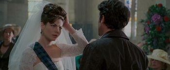 Movie still from “Made of Honor” (2008), directed by Paul Weiland – A man and a woman in wedding attire; Close Up shot, Over the shoulder angle
