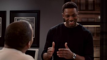 Movie still from “Madea Goes to Jail” (2009), directed by Tyler Perry – A man talking to a woman in front of a mirror; Medium shot, Over the shoulder angle