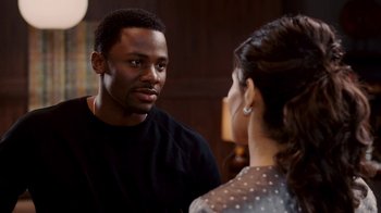 Movie still from “Madea Goes to Jail” (2009), directed by Tyler Perry – A man and a woman talking to each other; Close Up shot, Over the shoulder angle