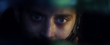 Movie still from “Maniac” (2012), directed by Franck Khalfoun – A person's eyes and a phone; Extreme Close Up shot, Low angle
