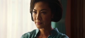 Movie still from “Master Z: The Ip Man Legacy” (2018), directed by Woo-Ping Yuen – A person wearing a blue shirt; Close Up shot, Low angle