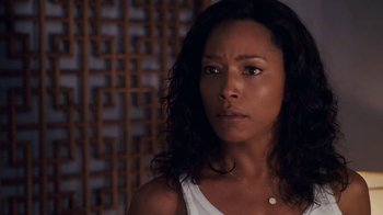 Movie still from “Meet the Browns” (2008), directed by Tyler Perry – A person wearing a white shirt; Close Up shot, Over the shoulder angle