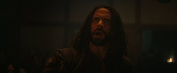 Movie still from “Fear Street: Part Three - 1666” (2021), directed by Leigh Janiak – A person with long black hair; Close Up shot, Low angle