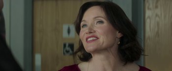 Movie still from “Mindhorn” (2016), directed by Sean Foley – A person smiling; Close Up shot, Low angle