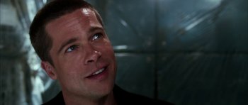 Movie still from “Mr. & Mrs. Smith” (2005), directed by Doug Liman – A person looking up at the sky; Close Up shot, Over the shoulder angle