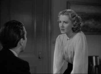 Movie still from “Mr. Smith Goes to Washington” (1939), directed by Frank Capra – An old photo of a man and a woman talking to each other; Close Up shot, Over the shoulder angle