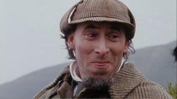 Movie still from “Mrs. Brown” (1997), directed by John Madden – A person wearing a hat; Close Up shot, Low angle