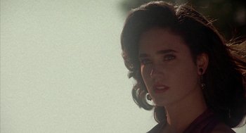 Movie still from “Mulholland Falls” (1996), directed by Lee Tamahori – A person wearing a black shirt; Close Up shot, Low angle