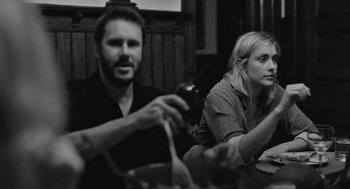 Movie still from “Frances Ha” (2012), directed by Noah Baumbach – A man and a woman sitting at a table; Close Up shot, Over the shoulder angle