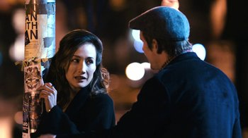 Movie still from “New York, I Love You” (2008), directed by Wen Jiang – A man and a woman talking to each other; Close Up shot, Over the shoulder angle