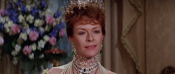 Movie still from “Nicholas and Alexandra” (1971), directed by Franklin J. Schaffner – A person wearing a necklace; Close Up shot, Over the shoulder angle