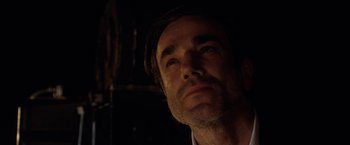 Movie still from “Nine” (2009), directed by Rob Marshall – A person looking up at the sky; Close Up shot, Low angle