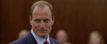 Movie still from “North Country” (2005), directed by Niki Caro – A man in a suit and tie; Close Up shot, Low angle