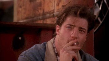 Movie still from “Now and Then” (1995), directed by Lesli Linka Glatter – A person smoking a cigarette; Close Up shot, Low angle