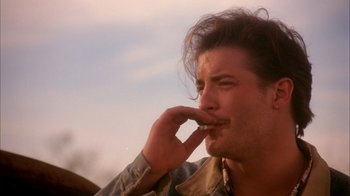 Movie still from “Now and Then” (1995), directed by Lesli Linka Glatter – A person smoking a cigarette; Close Up shot, Low angle