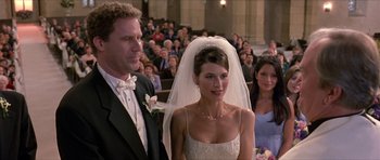 Movie still from “Old School” (2003), directed by Todd Phillips – A man and a woman standing in front of an audience; Close Up shot, Over the shoulder angle