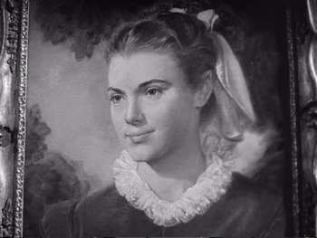 Movie still from “Oliver Twist” (1948), directed by David Lean – A black - and - white photo of a young woman; Close Up shot, Low angle