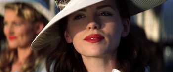 Movie still from “Pearl Harbor” (2001), directed by Michael Bay – A person wearing a hat; Close Up shot, Low angle