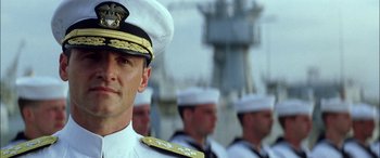 Movie still from “Pearl Harbor” (2001), directed by Michael Bay – A group of men standing next to each other in uniform; Close Up shot, Low angle