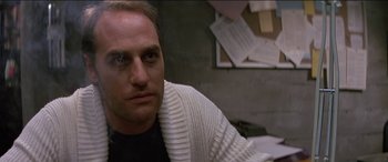 Movie still from “Poltergeist” (1982), directed by Tobe Hooper – A person wearing a sweater; Close Up shot, Over the shoulder angle