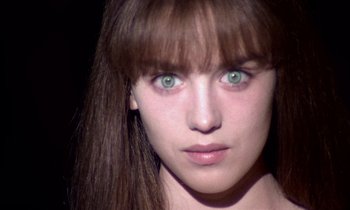 A person with green eyes