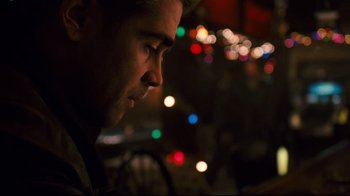Movie still from “Pride and Glory” (2008), directed by Gavin O'Connor – A person looking down at the lights; Close Up shot, Over the shoulder angle