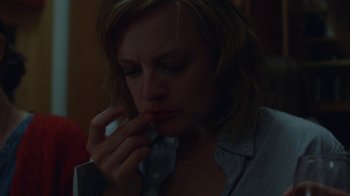 Movie still from “Queen of Earth” (2015), directed by Alex Ross Perry – A woman is holding her hand up to her mouth; Close Up shot, High angle