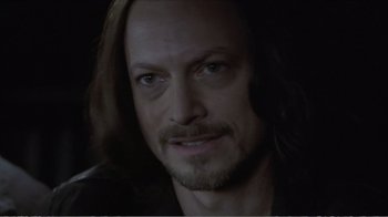 Movie still from “Reindeer Games” (2000), directed by John Frankenheimer – A person with long hair; Close Up shot, Over the shoulder angle