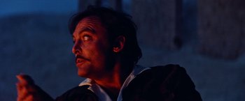 Movie still from “Road Games” (1981), directed by Richard Franklin – A person looking up at the sky; Close Up shot, Low angle