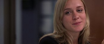 Movie still from “Shattered Glass” (2003), directed by Billy Ray – A person with long blonde hair; Close Up shot, Low angle