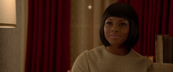 Movie still from “Sparkle” (2012), directed by Salim Akil – A woman that is looking at the camera; Close Up shot, Over the shoulder angle