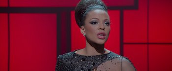 Movie still from “Sparkle” (2012), directed by Salim Akil – A person wearing a dress; Close Up shot, Low angle